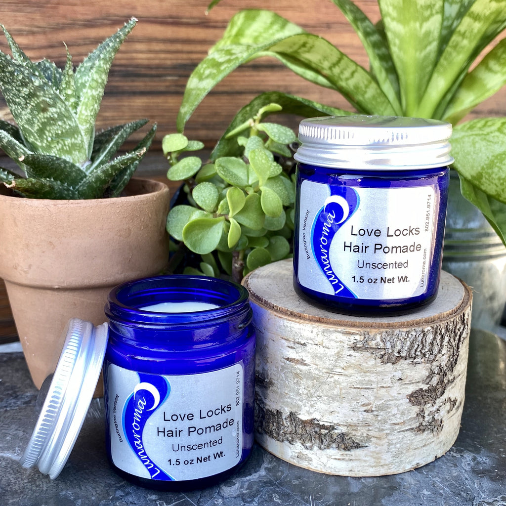 LoveLocks Hair Pomade Unscented – Lunaroma Aromatic Apothecary