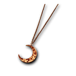 Jen Kahn for Lunaroma Moon Necklace Brass Patina