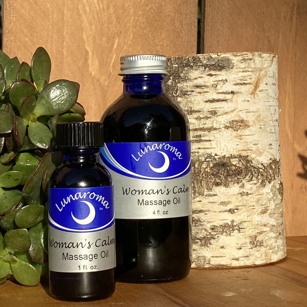 Woman's Calm Massage Oil – Lunaroma Aromatic Apothecary